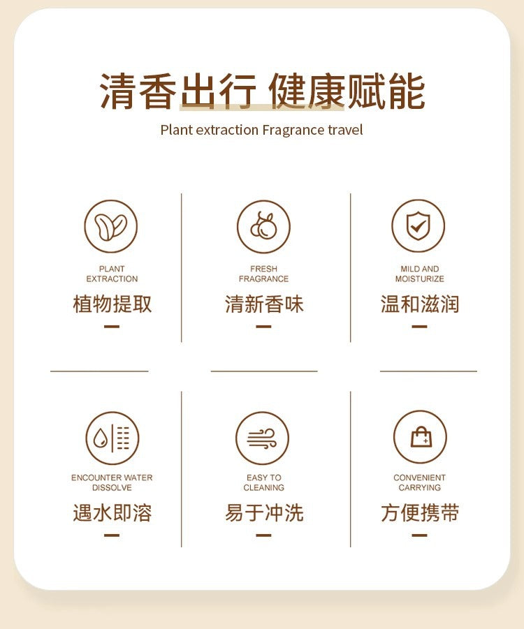 【New Person Reduction5Original】Disposable Soap Sheets Outdoor Travel Portable Soap Paper Student Hand Washing Sheets