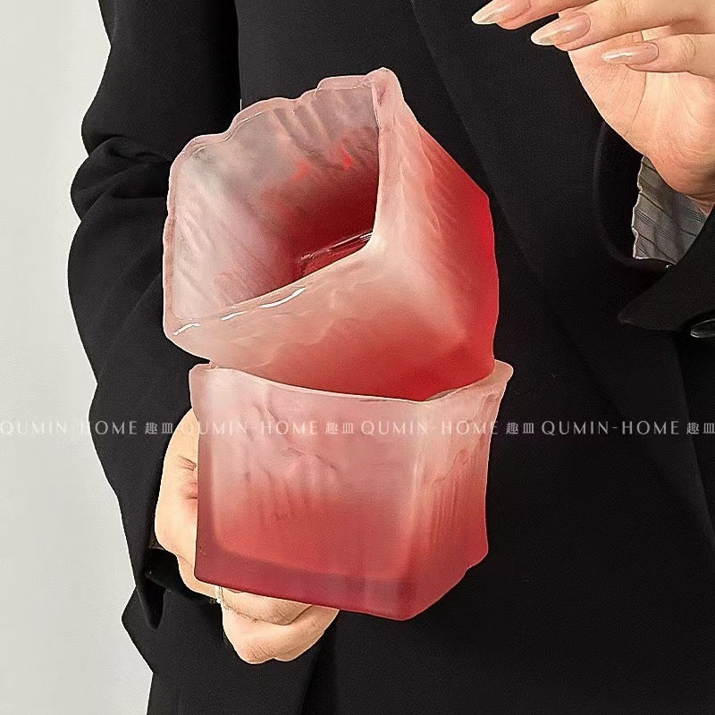 ins Fashionable Classic Creative Home Bedroom Hotel Office Trendy Glacier Glass Ashtray