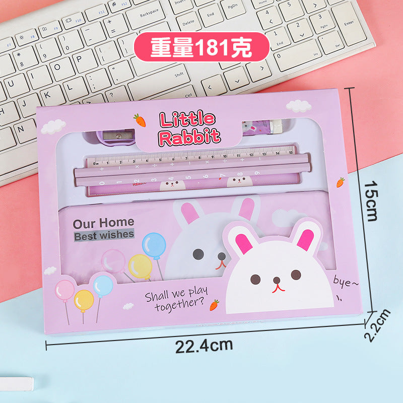 Children's Stationery Set Elementary School Student Reward Small Gift Pencil Six-Piece Set Back-to-School Season Learning Supplies Stationery Wholesale http://detail.1688.com/offer/812439578197.html