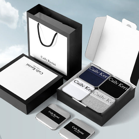 Genuine Men's Underwear Boxer Briefs Antibacterial Pure Cotton Four-Corner Sports Shorts Gift Box Breathableохck http://detail.1688.com/offer/734695671997.html