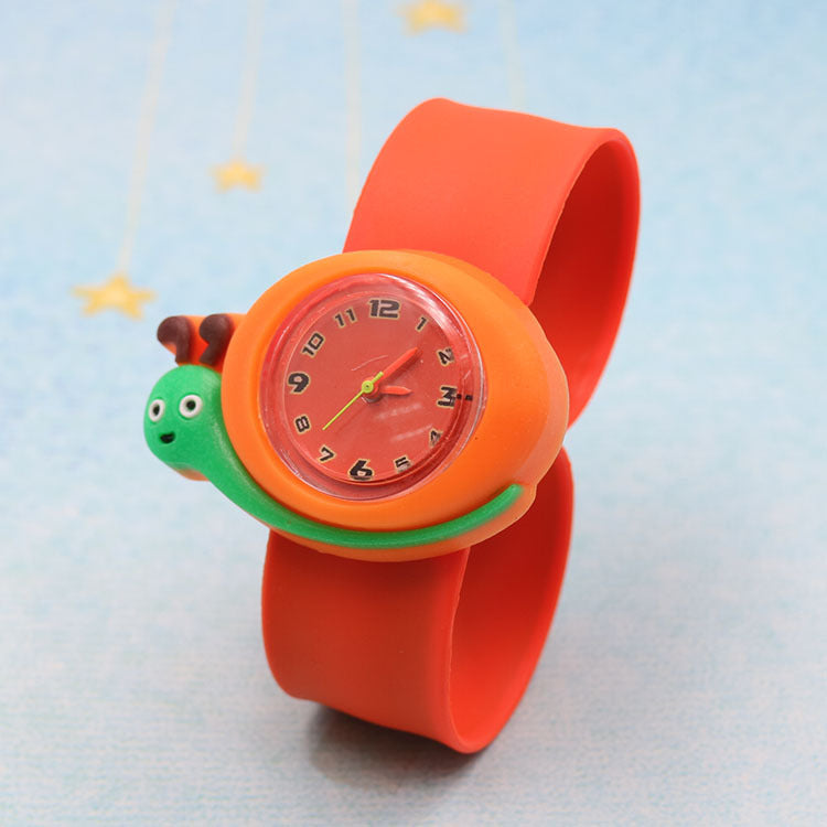 Children's Watch Cartoon Pat Watch Kindergarten Elementary School Silicone Toy Pat Circle Anime Peppa Pig Electronic Watch