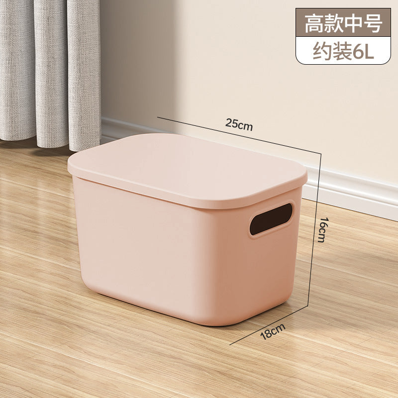 Storage Box Desktop with Lid Plastic Miscellaneous Snacks Cosmetics Box Rectangular Storage Basket Storage Box Organizing Box