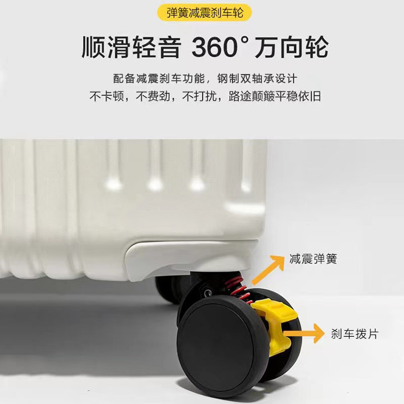 Aluminum Frame Thickened Suitcase for Women with Extra Large Capacity28Travel Abroad Password Lock Suitcase24Inch Trolley Case26Male