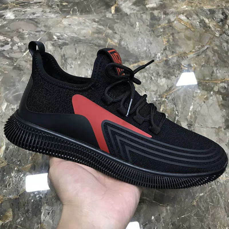 Men's Sneakers2024Spring New Trendy Casual Shoes Running Shoes Couple Shoes Mesh Flyknit Shoes Export