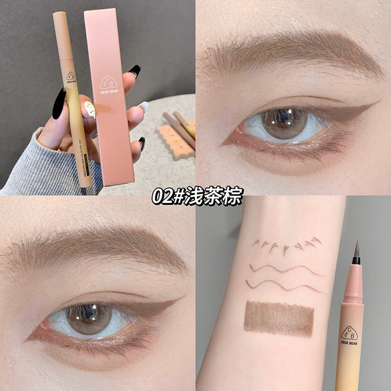 Gege Bear Halo Liquid Eyeliner Pen Colorful Eye Contouring Long-lasting Smooth Ultra-fine Cross-border Makeup