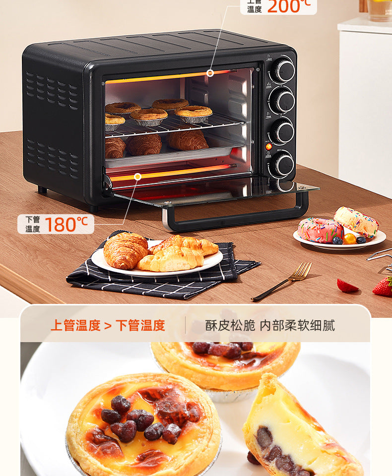 Chigo22Shengduo Knob Electric Oven Household Multi-Functional Baking Dormitory Kitchen Bread Machine Source Factory