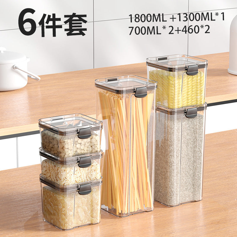 Sealed Jar for Dried Fruits, Spices, Grains, Refrigerator Fresh-Keeping Storage Box, Kitchen Food-Grade Beans, Noodles Storage Jar