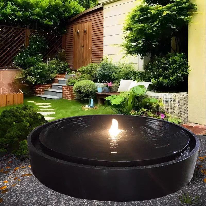 Stainless Steel Fish Pond Water Feature Flowing Water Ornament Garden Courtyard Outdoor Fountain Circulating Water Landscape Engineering Decoration