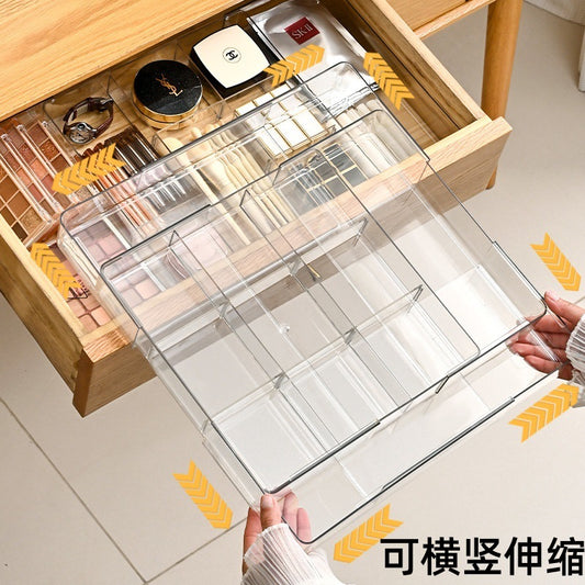 Expandable Drawer Storage Box for Home Kitchen Drawers, Cosmetics, Office Stationery, Plastic Stationery Organizer