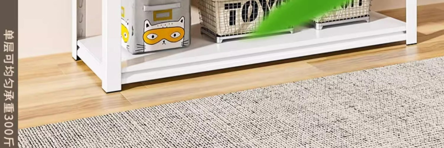Household Storage Rack Steel Shelves Balcony Multi-Layer Storage Rack Storage Room Kitchen Storage Rack Express Sundries Rack