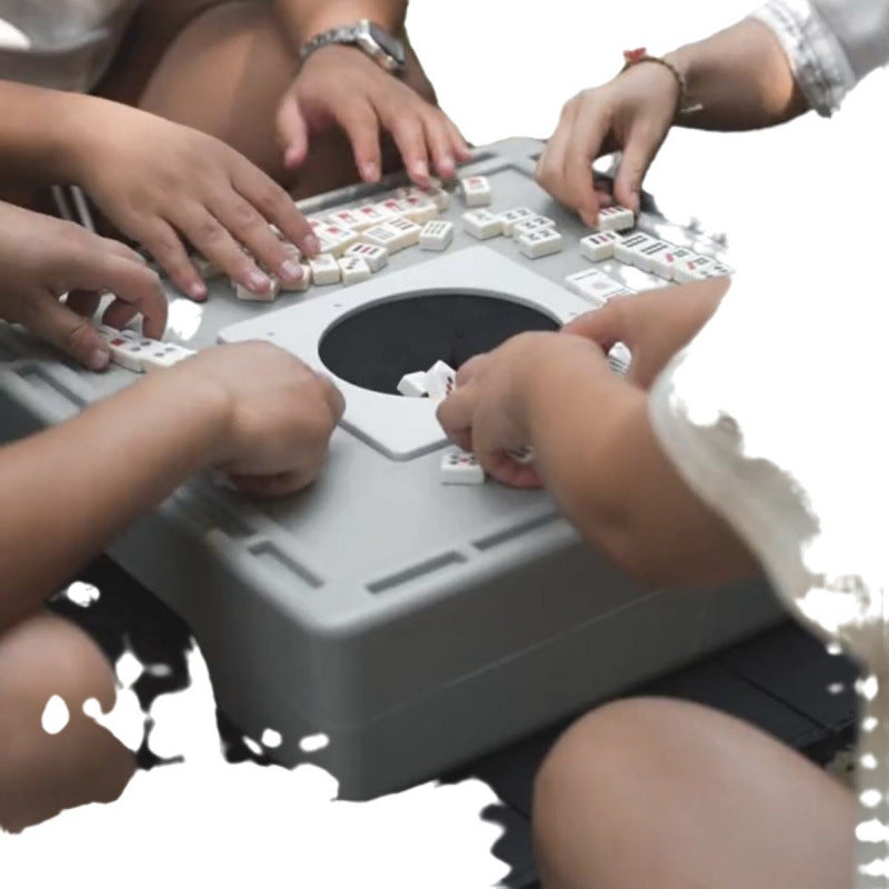 【No-wash Silent Non-electric Mahjong Machine】Portable Camping Mahjong Table for Dormitory, Home, and Travel, No Card Counting