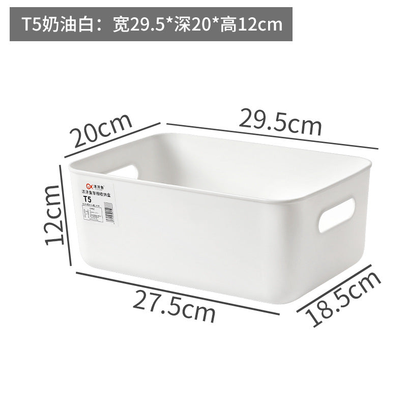 Storage Box Wholesale Storage Box Office Desktop Covered Dustproof Organizing Box Wardrobe Living Room Kitchen Storage Box