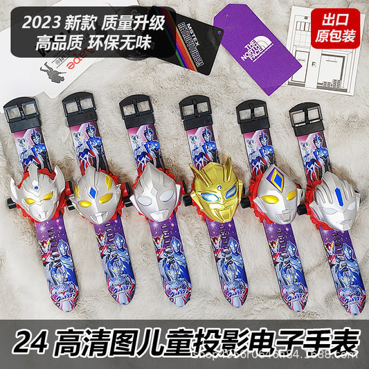 Ultraman Projection Watch Tiga Children's Edition Electronic Zero Tiga Glowing Boys Kindergarten Children's Day Toy