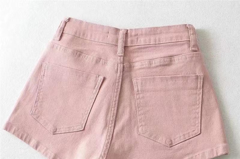 Women's Denim Shorts Summer New Korean Style Stretchy European and American Tight Hip-lifting Petite Spring Versatile Hot Pants Trend