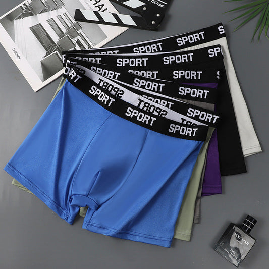 One piece dropshipping sport Men's Sports Underwear Fashionable Comfortable Boxer Briefs Breathable Four-Corner Shorts Wholesale http://detail.1688.com/offer/917246029177.html