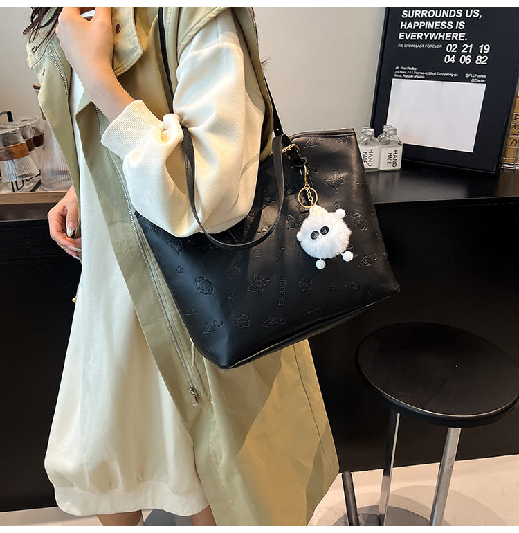 Women's High-Grade Bag2025Spring Birthday Gift Puppy Tote Bag Large Capacity Women's Bag Commuting Crossbody Bag