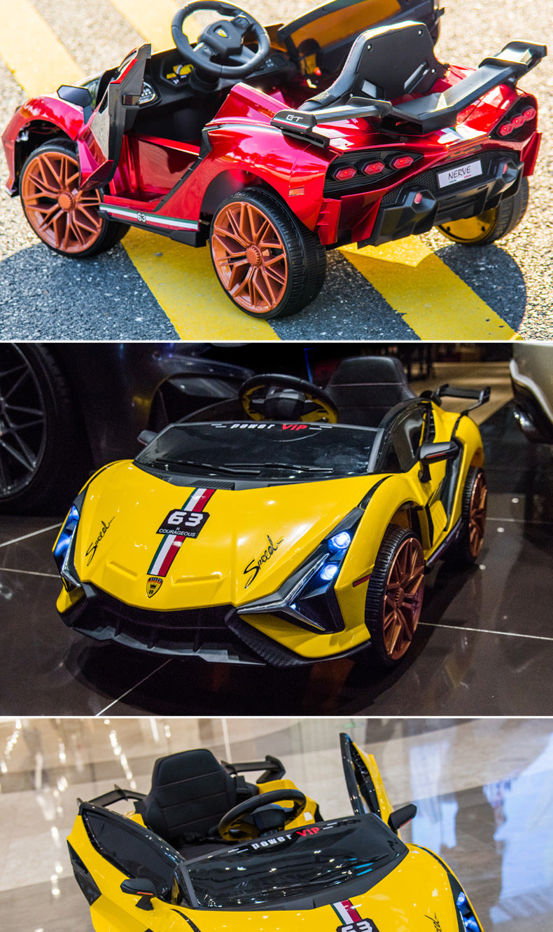 Suitable for Lamborghini Electric Car Toy Car, Ride-On Car for Kids, Universal Swing Remote Control Car for Children