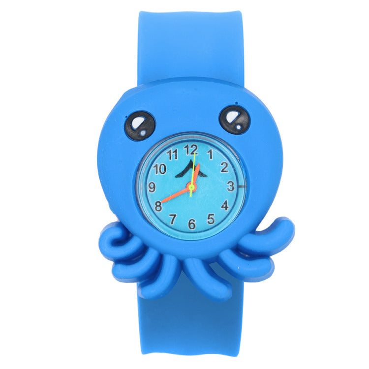Children's Watch Cartoon Pat Watch Kindergarten Elementary School Silicone Toy Pat Circle Anime Peppa Pig Electronic Watch