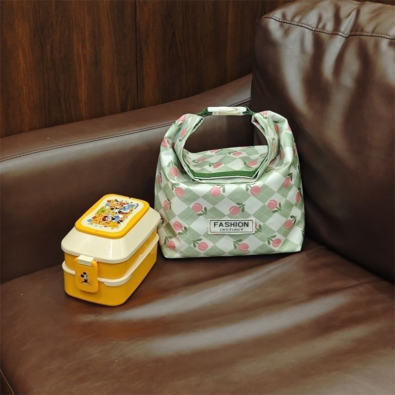 New Cartoon High-Value Aluminum Foil Insulated Student Lunch Bag Versatile Artistic Handheld Waterproof Office Worker Lunch Box