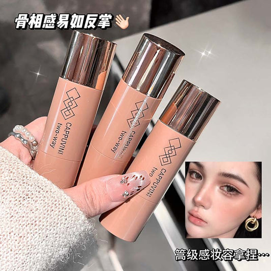 cappuvini Natural Moisturizing Contour Stick Smoothly Modify Three-Dimensional Contour Nose Shadow Hairline Contour Cream395
