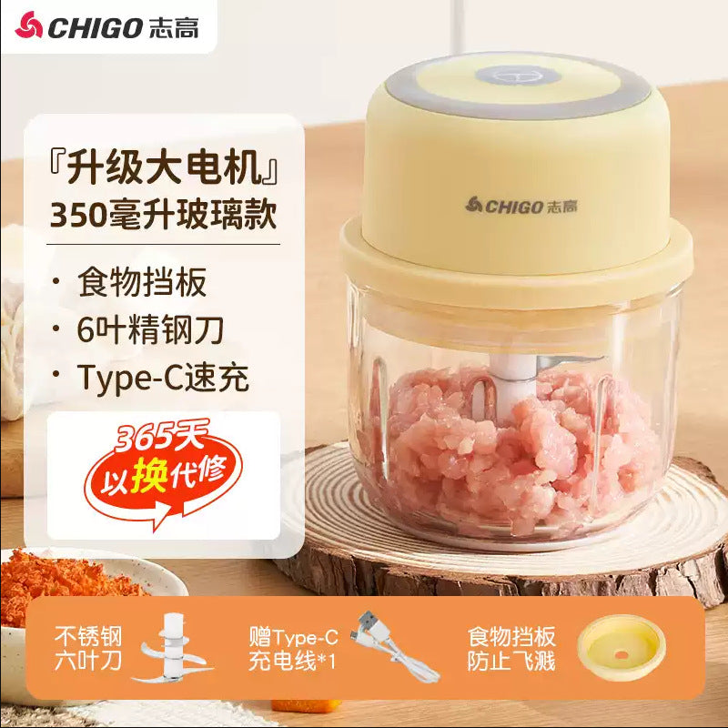 Wireless Charging Garlic Mincer Mini Electric Meat Grinder Kitchen Food Processor Garlic Crusher Garlic Paste Baby Food Maker