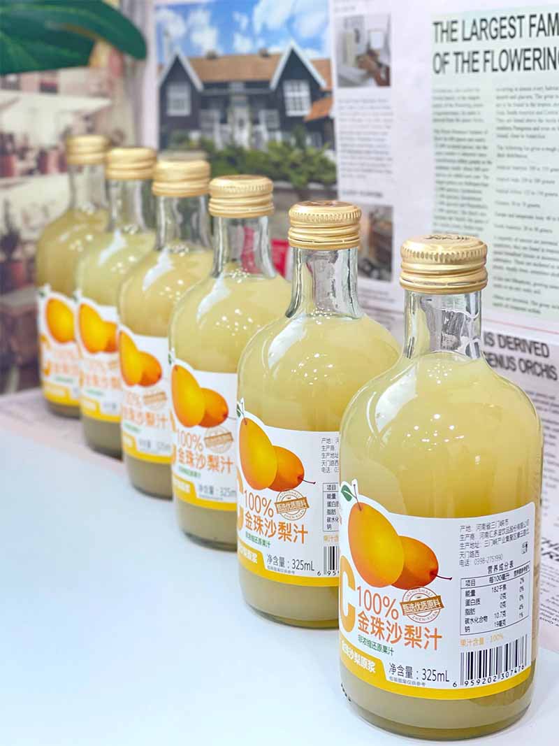 Premium Vegetables and Fruits NFC Juice Apple Juice NFC Pear Juice Golden Pearl Sand Pear Puree Freshly Squeezed Juice4Bottled6Bottled