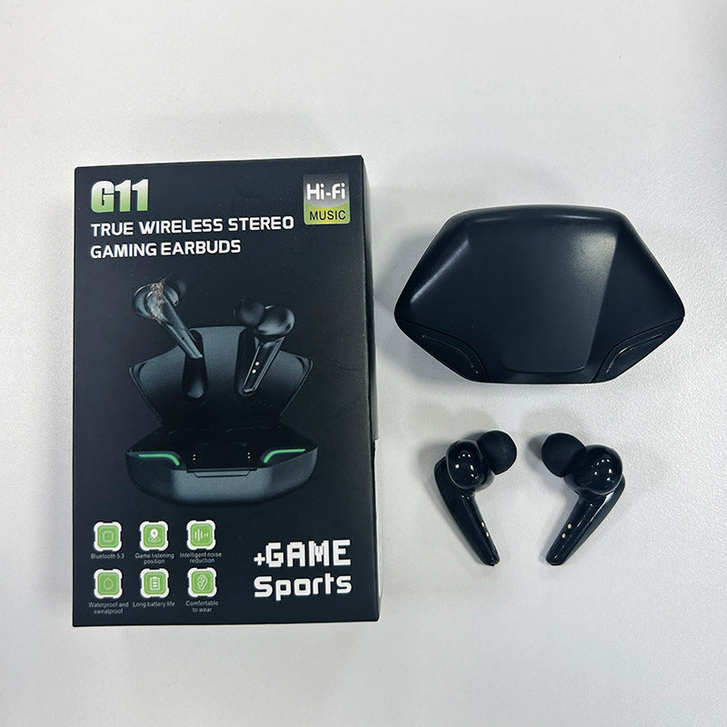 New Gaming Model G11True Wireless Gaming Bluetooth Headset5.0Dual-mode low-latency long-lasting breathing light flashing