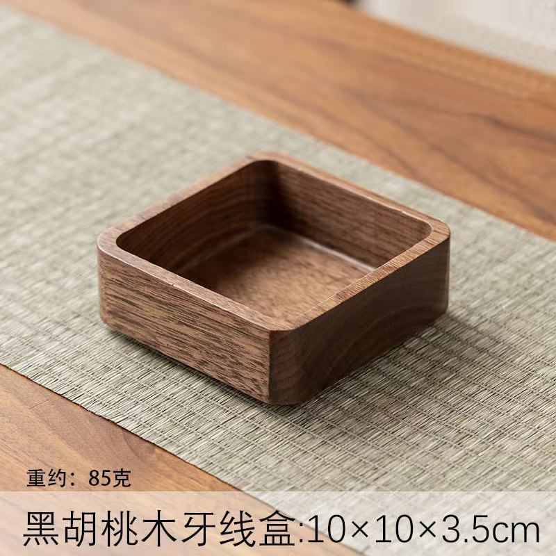 Walnut Ashtray for Home Living Room with Lid, Anti-Fly Ash, Stainless Steel Inner Liner, Creative Office Quality Ashtray