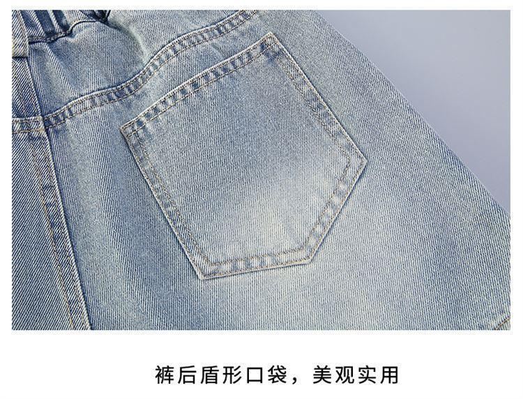Children's Denim Skirt Short Thin Style2025 for Older Children Student Version Mid-Length Shorts