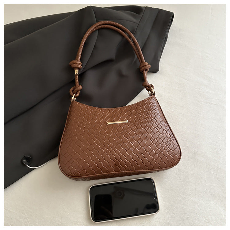 New Commuting Solid Color Underarm Bag Crossbody Bag Simple Fashion Single Shoulder Bag2025Spring Elegant Women's Handbag
