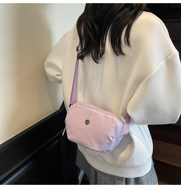 Casual Crossbody Bag Fashion Nylon Style Bag for Cycling ins New Small Bag Lightweight Single Shoulder Nylon Hip-Hop