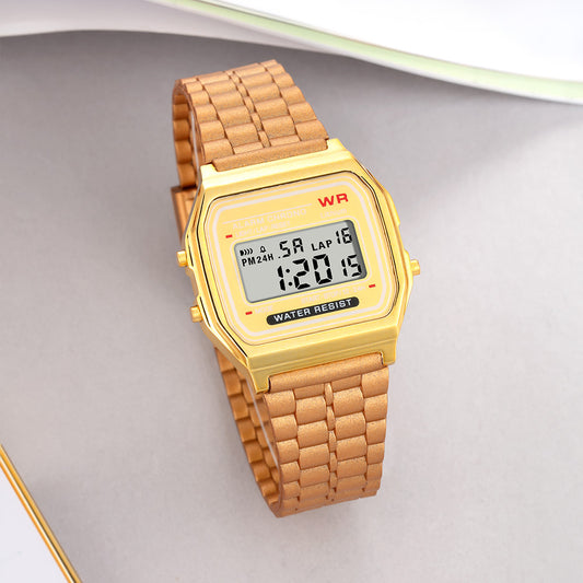 Foreign Trade LED Junior and high school students timing outdoor electronic watch men and women sports luminous alarm electronic watch wholesale