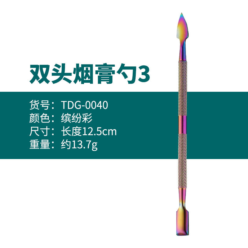 Manufacturer Wholesale Stainless Steel Tobacco Spoon Set Cleaning Pipe Tools Carving Tools Tobacco Spoon Tools Cross-Border In Stock