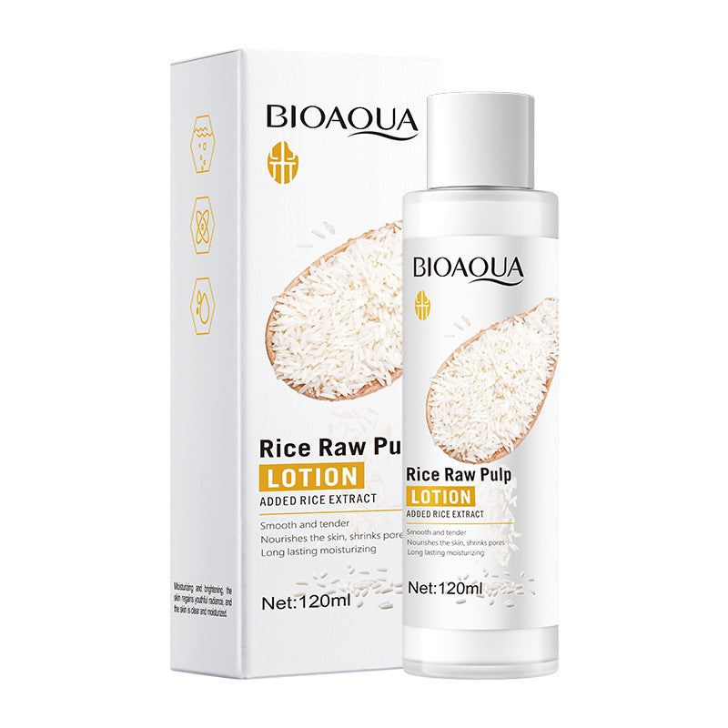 Full English Rice Skincare Set BIOAOUA Rice Puree Series Six-Piece Set Box Cross-Border Wholesale