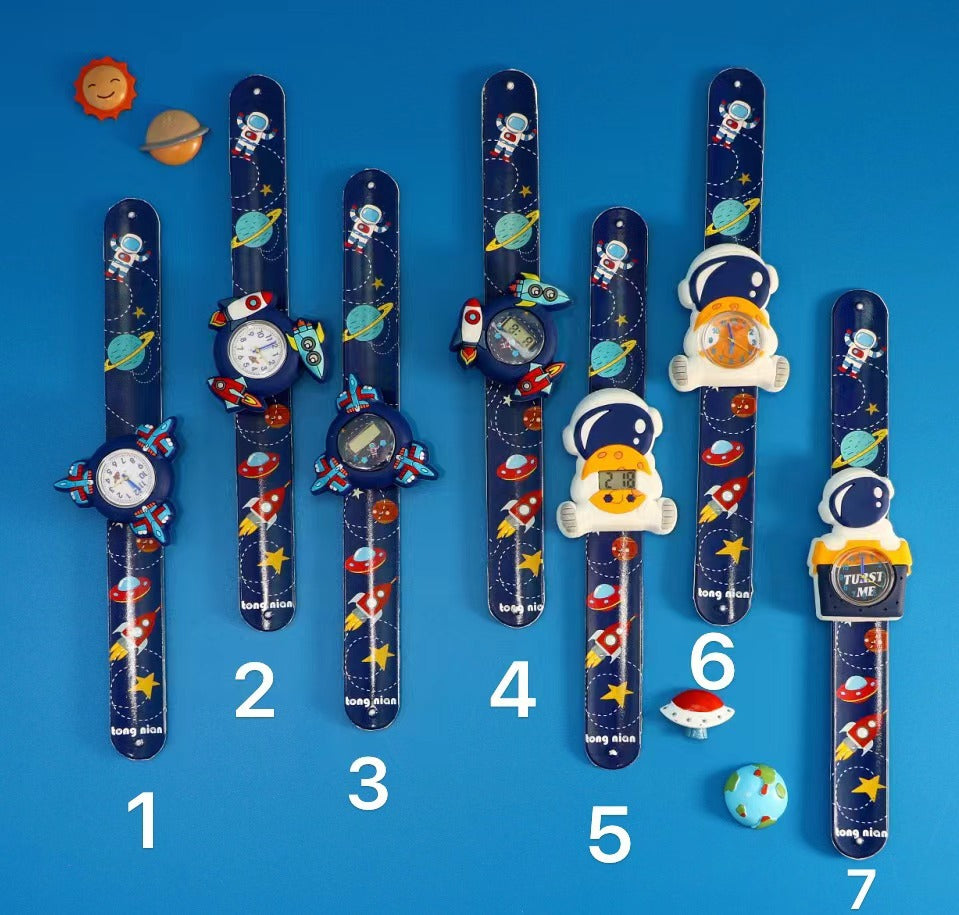 A08712-2Children's Watch Green Fashion Various Styles Quartz Watch Boys Girls Cartoon Pat Pat Pat Pat