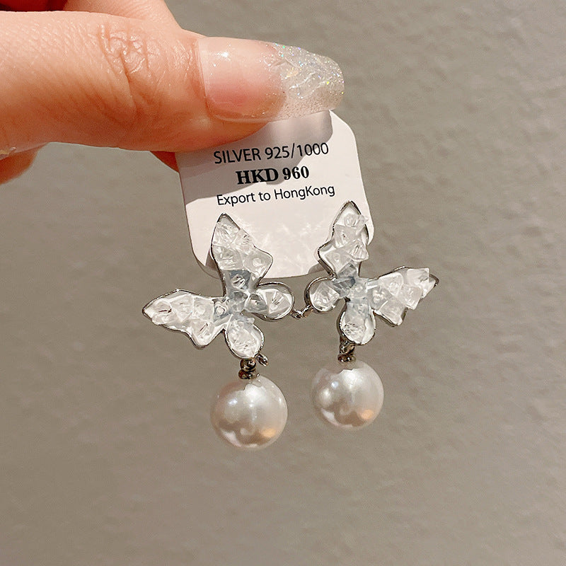 Pearl Earrings with a Sense of Sophistication Real Gold Electroplated Silver Needle French Retro Palace Style Earrings Versatile Ear Jewelry Wholesale