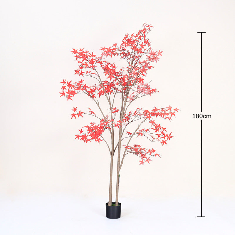 Cross-Border Nordic Large Living Room Decoration Bedroom Floor Fake Tree Bionic Traveler Banana Ficus Lyrata Potted Plant Artificial Green Plant