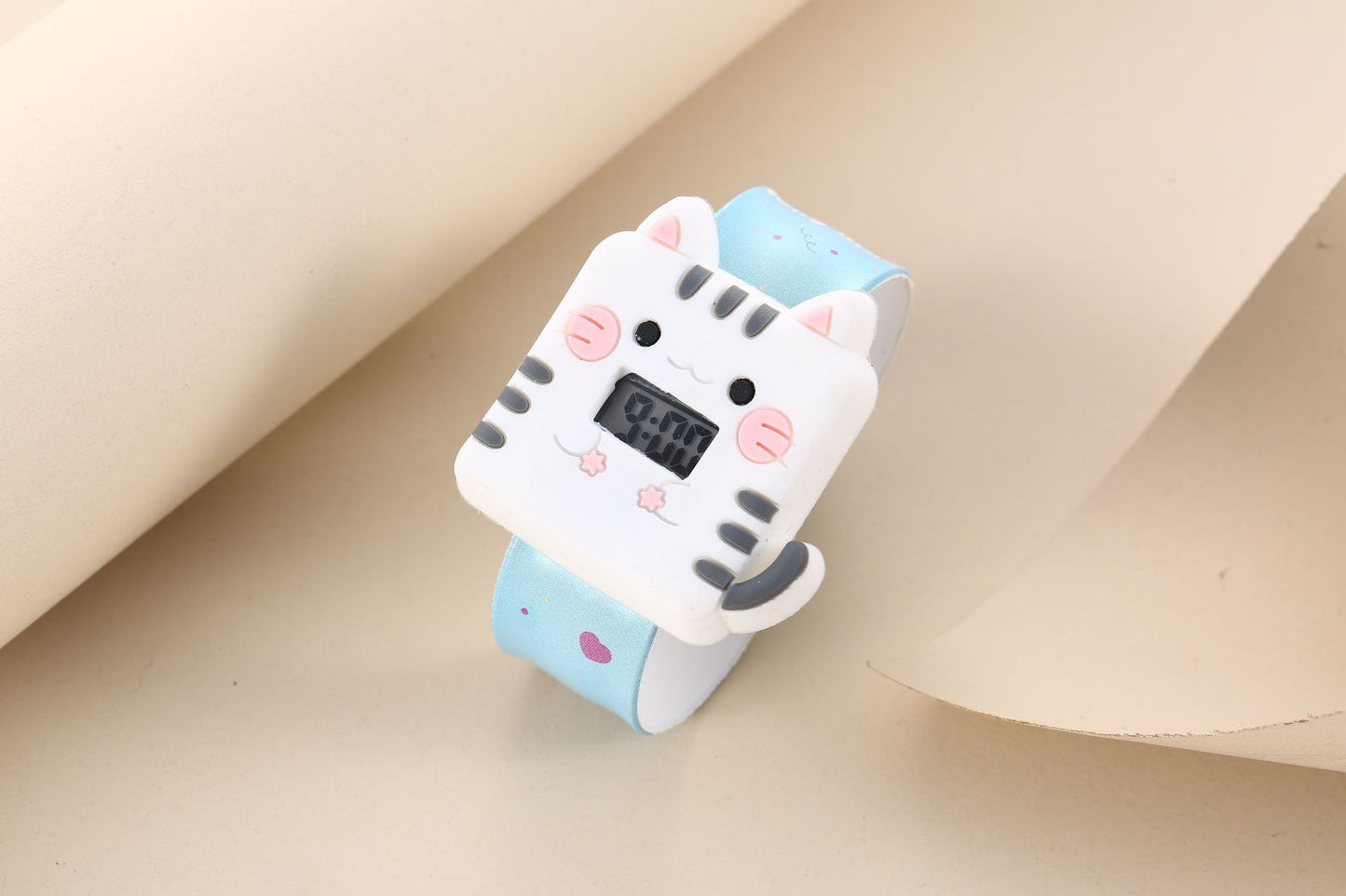 Children's Cute Fashion Snap Watch for Boys and Girls Quartz Watch Childlike Chronograph Large Dial
