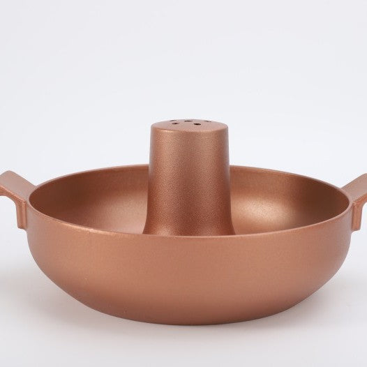 Old Beijing Shabu-Shabu Thickened Charcoal Elephant Trunk Hot Pot Solid Wine Utensils Clear Soup Hot Pot Classic Traditional Style Cooking Hot Pot