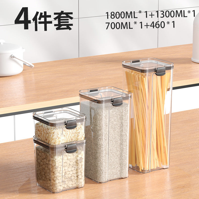 Sealed Jar for Dried Fruits, Spices, Grains, Refrigerator Fresh-Keeping Storage Box, Kitchen Food-Grade Beans, Noodles Storage Jar