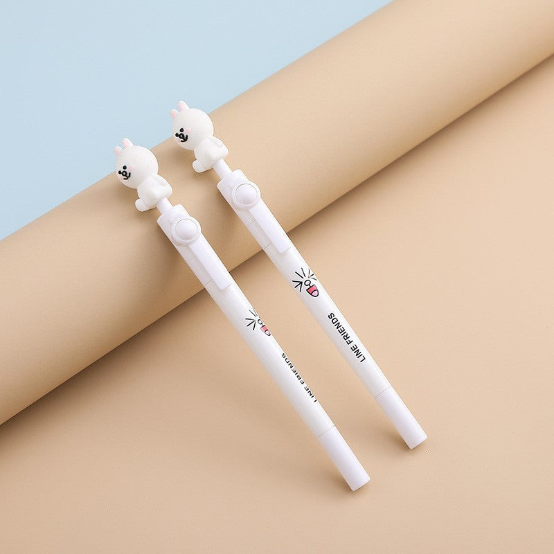 Factory Direct Sale Patrick SpongeBob SquarePants Rotating Pen Cute Gel Pen with Rotating Beads High-Value Student Stress Relief Pen