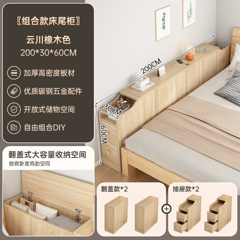 Narrow Bedside Cabinet Bed End Cabinet Wall-Mounted Long Storage Cabinet Shelf Simple Bedroom Gap Bedside Storage Narrow Cabinet