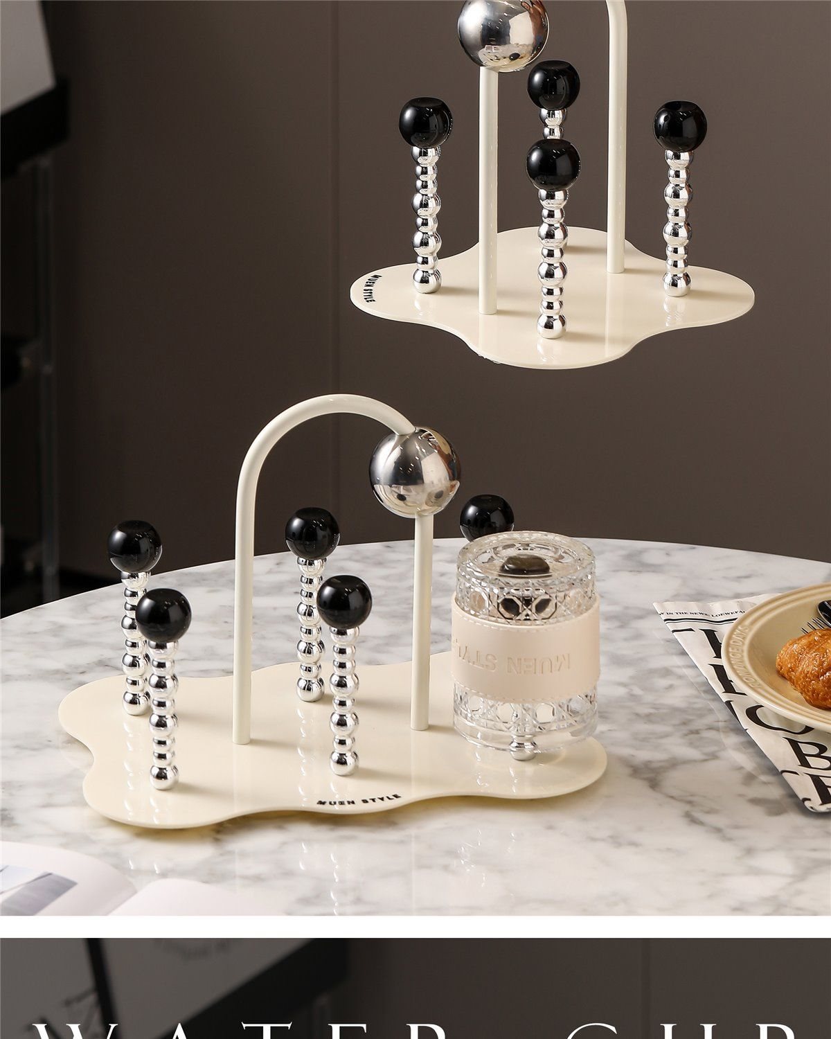 New Cup Set for Home Living Room Tea Cups Cream Style Housewarming Cups High-End Feel