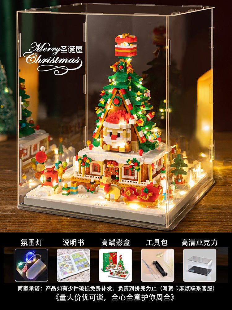 Sakura Treehouse Building Blocks2025New Toy Girl Gift Puzzle Assembly Building Street View Villa House Puzzle