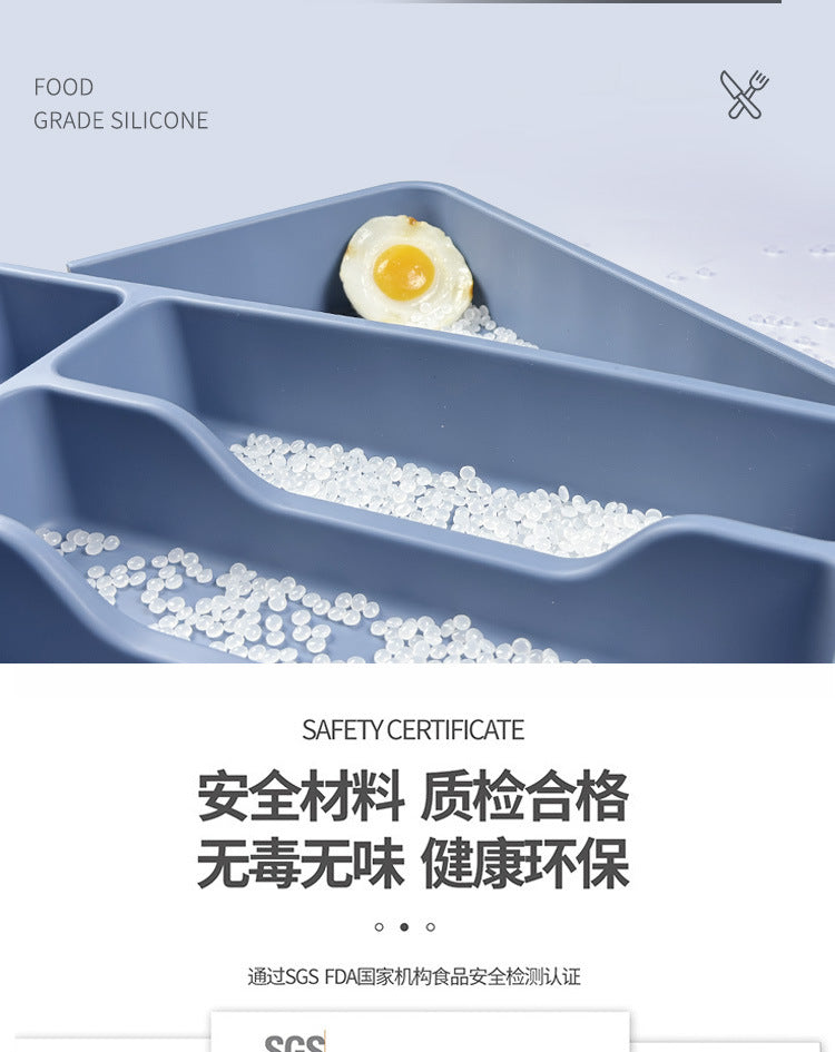 Cross-Border Utensil Tray Drawer Silicone Tableware Storage Box Shrinkable Storage Rack Kitchen Tool Storage Tray