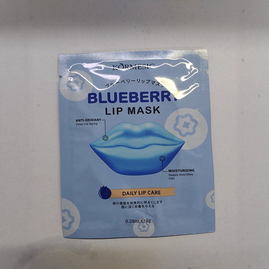 KORMESIC Full English Blueberry Lip Mask Lip Mask Foreign Trade Cross-Border Manufacturer In-Stock Wholesale Moisturizing Hydrating