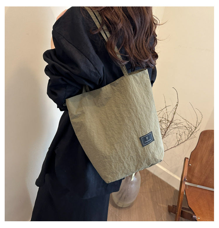 Foreign Trade New Solid Color Women's Bag Wholesale Large Capacity Women's Shoulder Bag Crossbody Bag ins Fashionable Versatile Commuter Bag