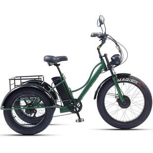 Comfortable Three-Wheel Bicycle High-End Park Display Side Bucket Drag Bucket Bicycle Dense Spokes High-End Side Three-Wheel