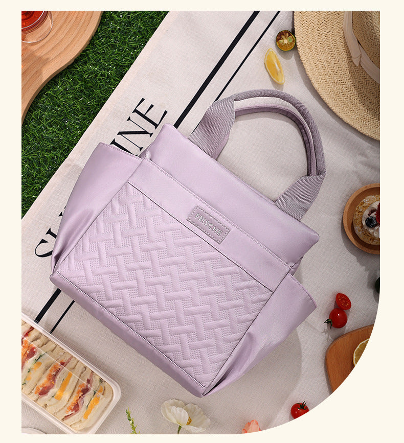 Runhui Croissant Lunch Bag Office Worker Lunch Box Handbag Student Lunch Box Bag Fresh-Keeping Ice Bag Outdoor Insulated Bag