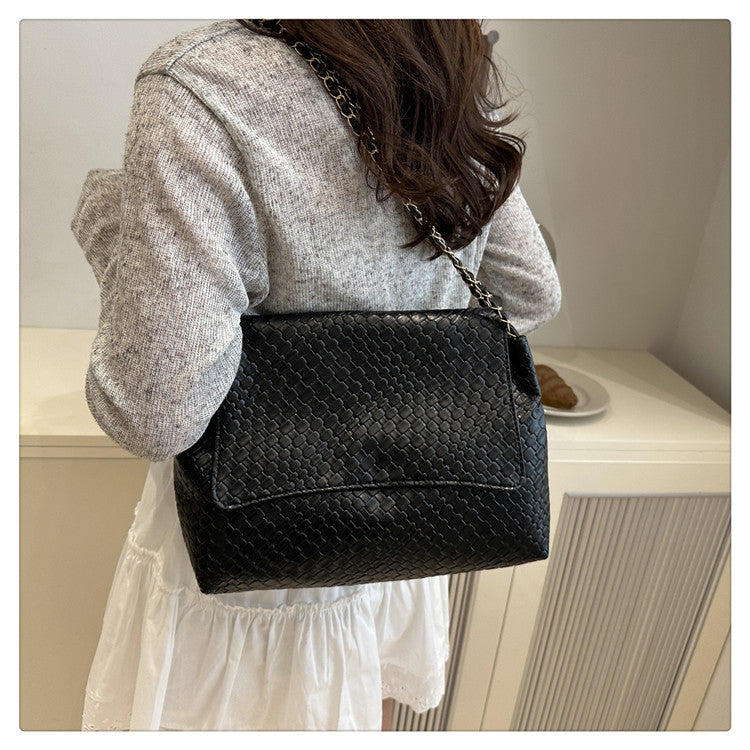 Korean Style ins Chain Bag Versatile Simple Large Capacity Shoulder Bag New Large Underarm Bag Commuter Bag